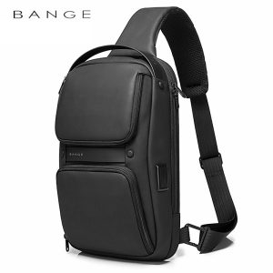 Bange New Big Capacity Multifunction USB Oxford Sling Bag