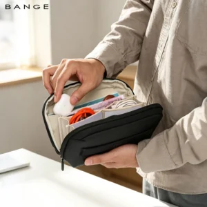 BANGE Travel Electronics Organizer Power Bank Pouch Gadgets Accessorie Case for USB Cable Cords,Hard Drives Storage Bag