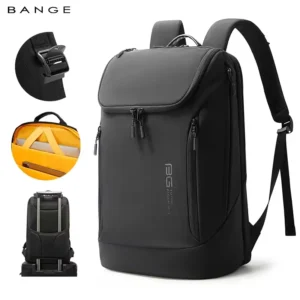 BANGE Hot Sell Simple Design New Arrival Soft Lightweight Waterproof Men Casual Backpack for 15.6 inch Laptop by Nylon