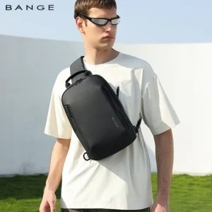 BANGE Business Lihtweiht Crossbody for Men Portable Shoulder Messener Bas Male Waterproof Travel Short Trip Chest