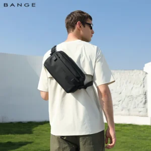 BANGE Fashion Casual Lightweight Men’s Sling Shoulder Bags Waterproof Daily Business Travel Crossbody Chest Bag for Men