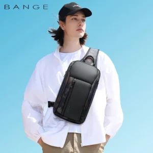 BANGE Brand Design Oxford Trendy Waterproof Materials Men Chest Bag with Large Capacity Fashion Multi-Pockets Slim bag
