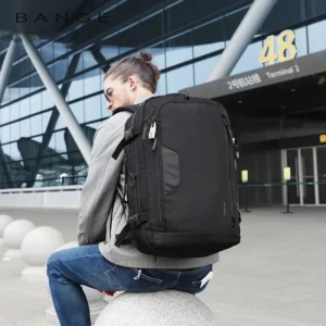 BANGE Expandable Large Capacity 15.6 inch Laptop Backpack Travel FAA Flight Approved Outdoor Bag for Men