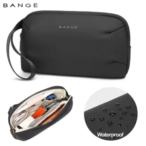 BANGE Digital Portable Organizer Case for Headphones Travel Closet Storage YKK Zipper Accessories Charger Data Cable USB
