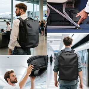 BANGE Anti-Theft Men Travel Vacuum Compression 15.6 inch Laptop Backpack For Business School Bag Pack Hiking Backpacks