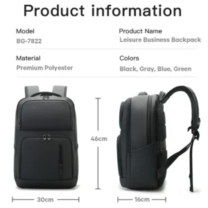 BANGE New Arrival Large Capacity Daily 15.6 inch Lightweight Waterproof Business Laptop Backpack for Men Teenager School