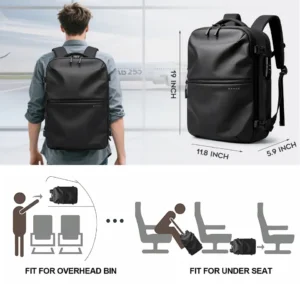 BANGE Anti-Theft Men Travel Vacuum Compression 15.6 inch Laptop Backpack For Business School Bag Pack Hiking Backpacks