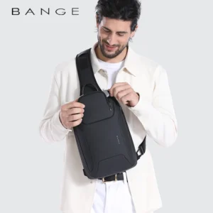 BANGE New Men Fanny Packs Luxury Waist Pack Sling Men’s Shoulder Bags Crossbody Outdoor Cycling Bag