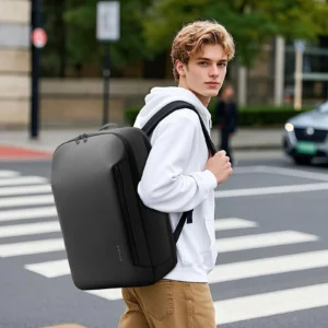 BANGE New Casual Multi-Pockets Big Capacity Daily 15.6inch Laptop Light Waterproof For Business Trip Roomy Men Backpack