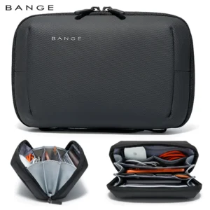 BANGE Large Capacity Travel Electronics Accessories Organizer for iPhone, Cable Storage Portable Power Bank Charger