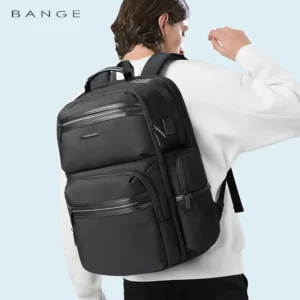 BANGE Anti Theft Laptop 15.6″ Anti-wrinkle Waterproof USB Recharging Oxford Backpack Men Fashion Travel Bag Backpacks