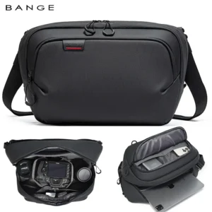 BANGE Soft Oxford Shoulder Bag Portable Shockproof Camera Case Nikon Sony Canon, with Fasteners for Tripot