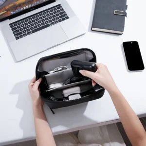 BANGE Travel Electronics Organizer Portable Cord Case Tech Storage Extra Large 3 Layers Universal Carry Cable Bag for